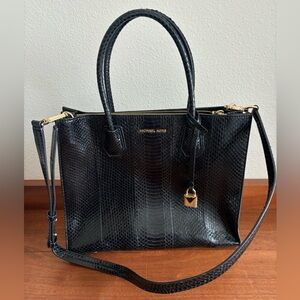 Michael Kors snakeskin tote